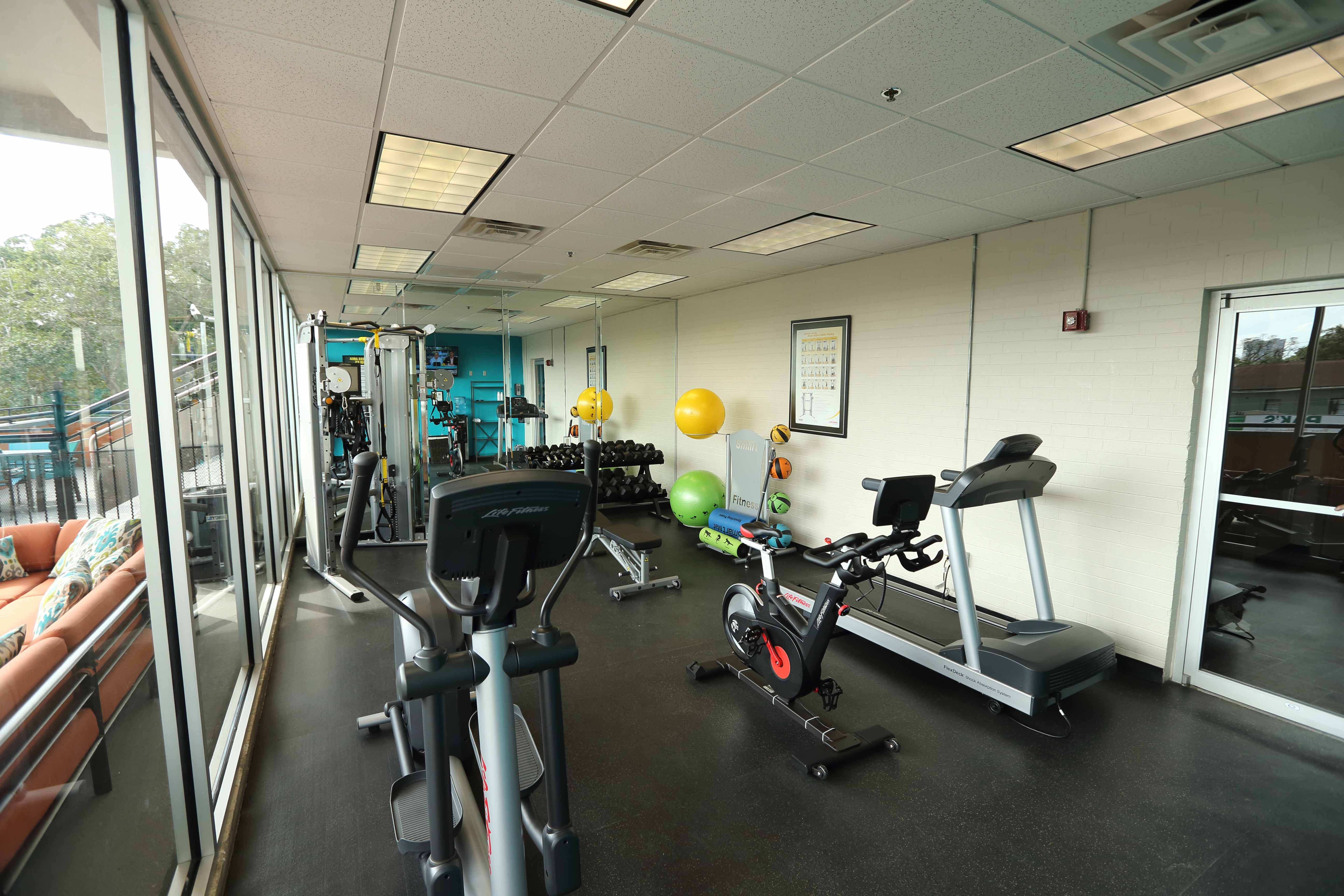 Fitness center weights