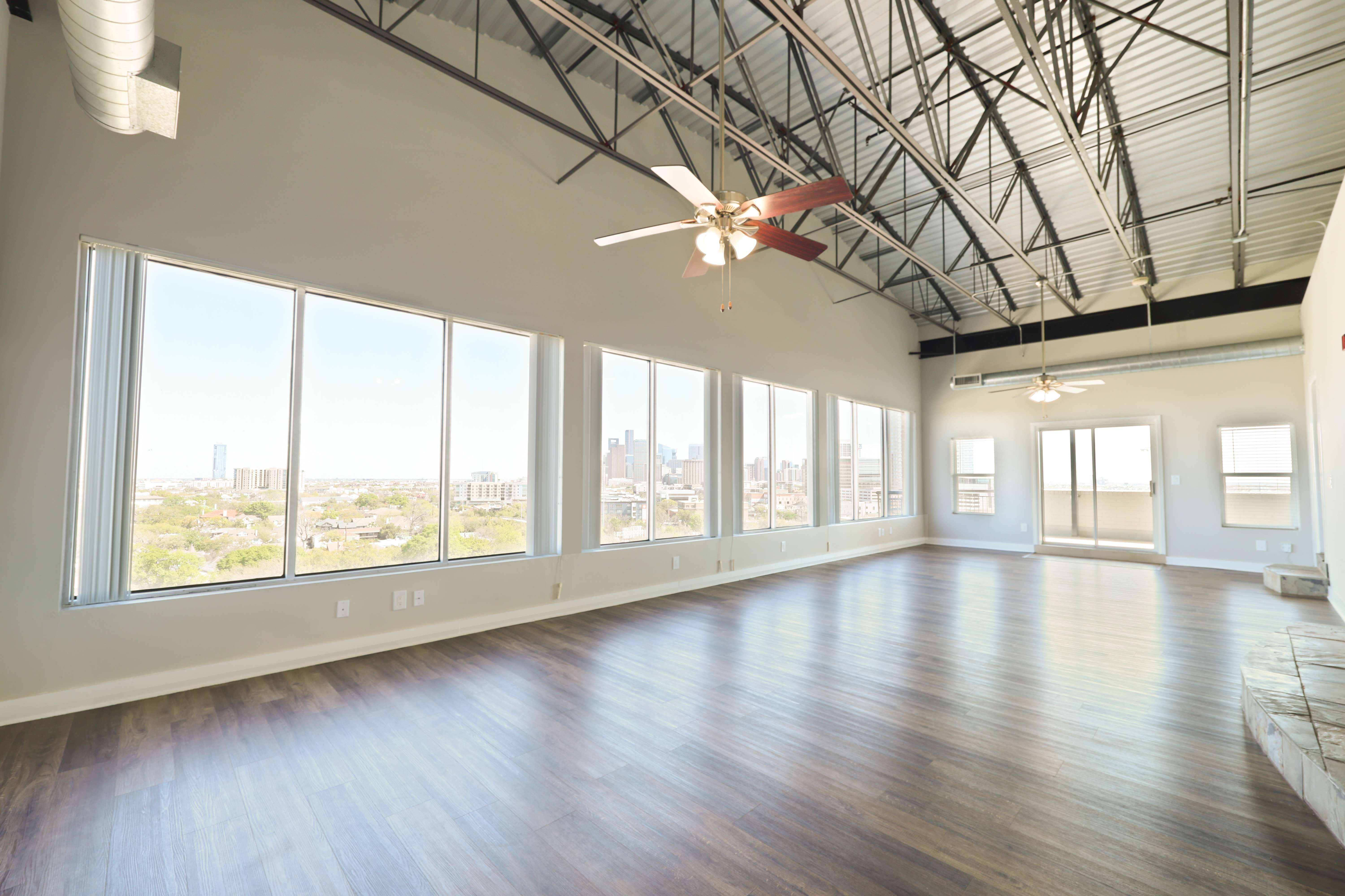 Loft with 20-foot ceilings