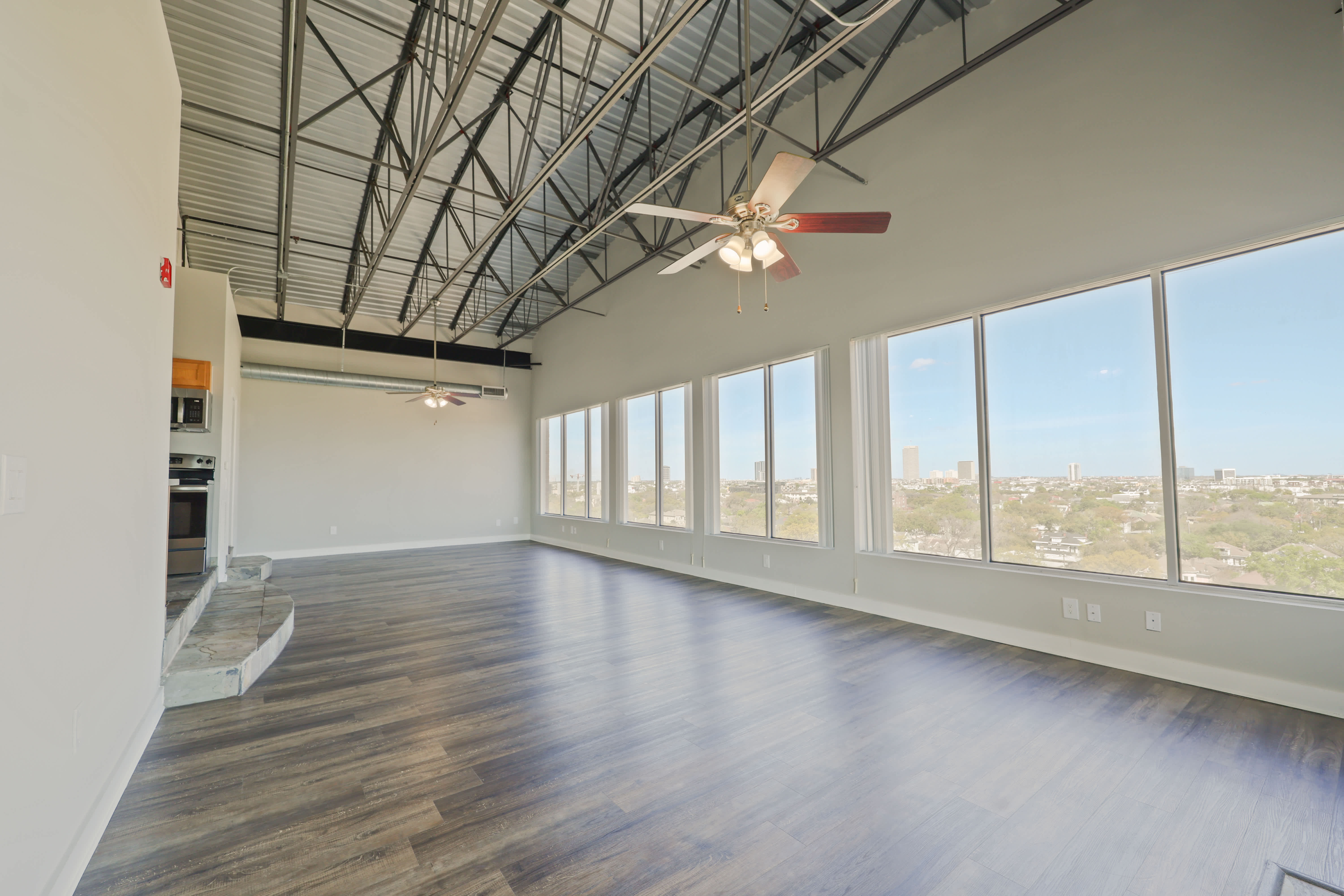 Open loft living room