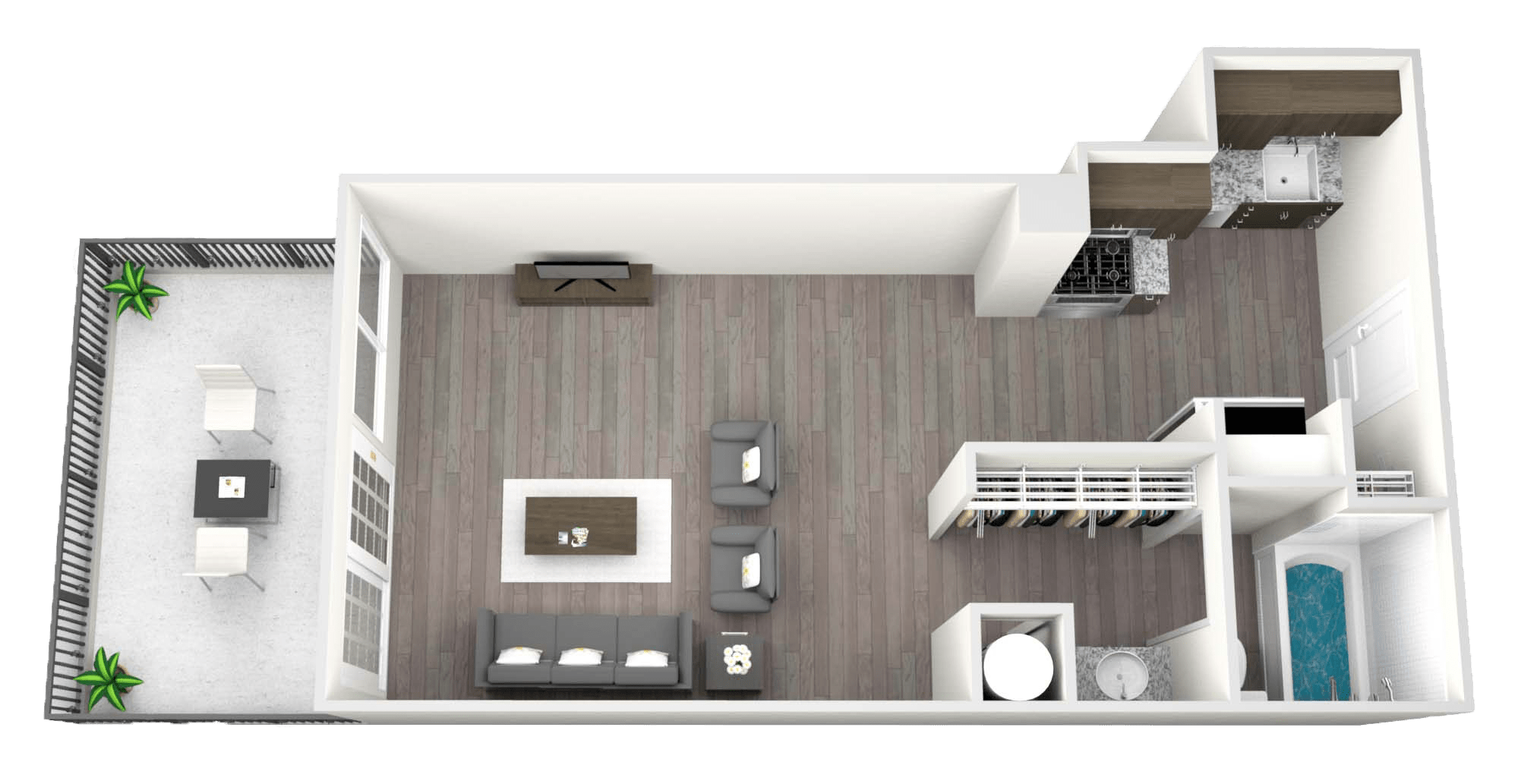 Efficiency floor plan drawing