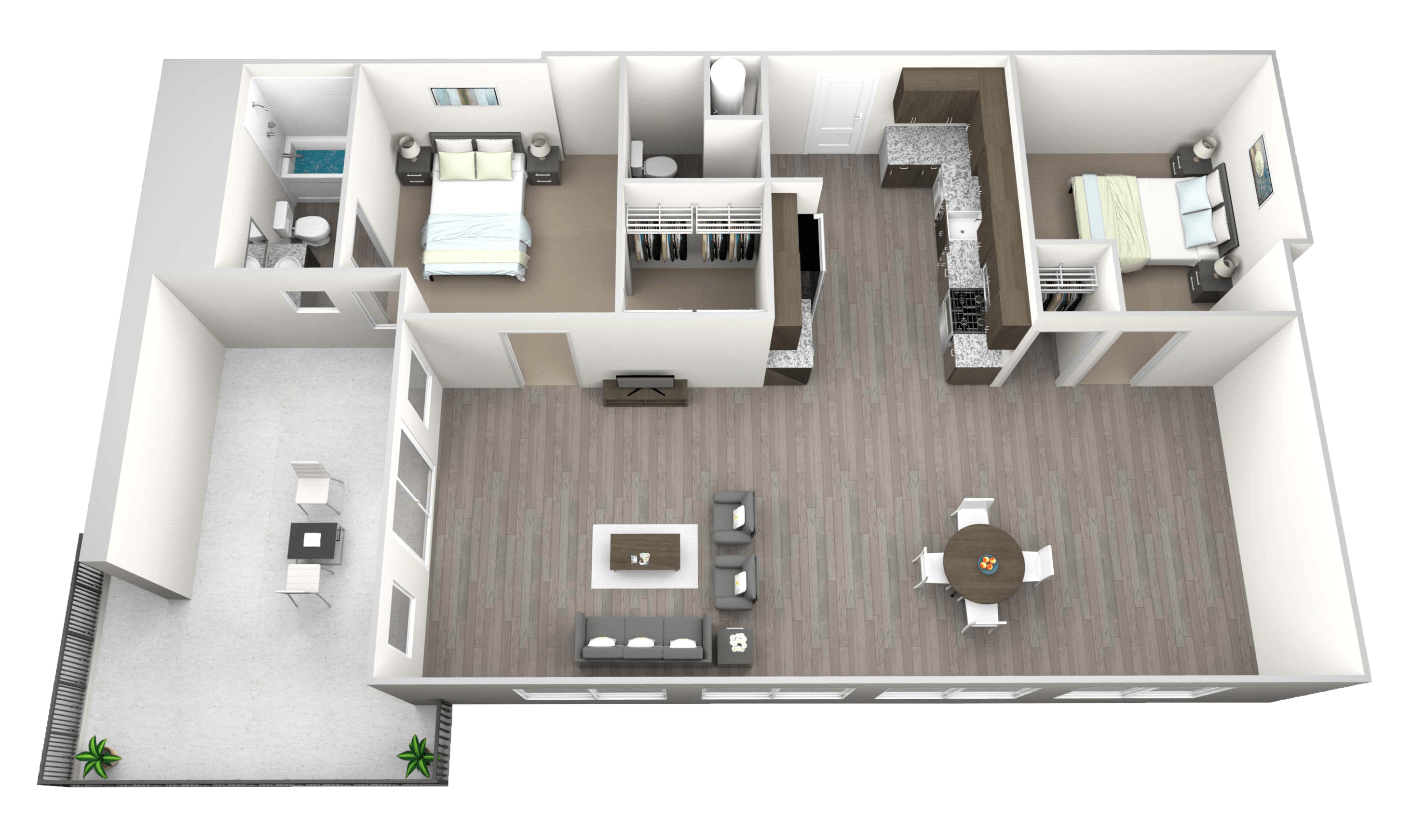 Penthouse Studio floor plan drawing